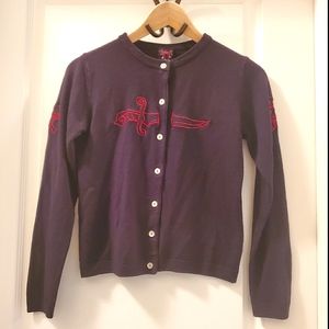 Rockabilly embroidered Cardigan